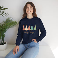 Load image into Gallery viewer, Merry &amp; Bright Christmas Crewneck Sweatshirt