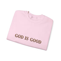 Load image into Gallery viewer, God Is Good Crewneck Sweatshirt — Faith-Inspired Christian Pullover
