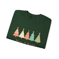 Load image into Gallery viewer, Merry &amp; Bright Christmas Crewneck Sweatshirt