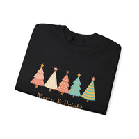 Load image into Gallery viewer, Merry &amp; Bright Christmas Crewneck Sweatshirt