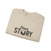 Load image into Gallery viewer, "True Story" Crewneck Sweatshirt – Christmas Nativity