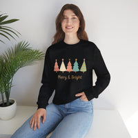 Load image into Gallery viewer, Merry &amp; Bright Christmas Crewneck Sweatshirt