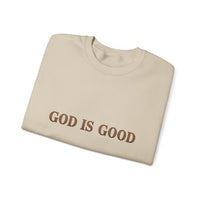 Load image into Gallery viewer, God Is Good Crewneck Sweatshirt — Faith-Inspired Christian Pullover