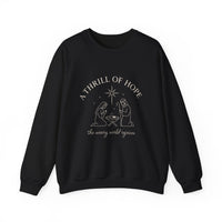 Load image into Gallery viewer, Christmas Nativity Sweatshirt — “A Thrill of Hope” Cozy Holiday Crewneck