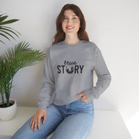 Load image into Gallery viewer, "True Story" Crewneck Sweatshirt – Christmas Nativity