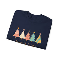 Load image into Gallery viewer, Merry &amp; Bright Christmas Crewneck Sweatshirt